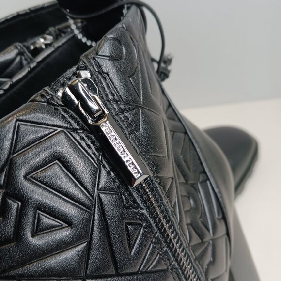 Karl Lagerfeld Paris Petria Black Ankle Boot size 11M - Picture 8 of 12